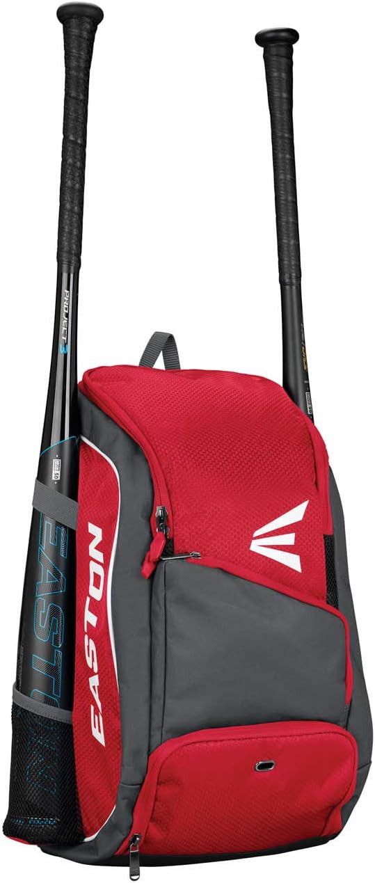 Easton | GAME READY Backpack Equipment Bag | Adult | Baseball & Softball | Multiple Colors Red