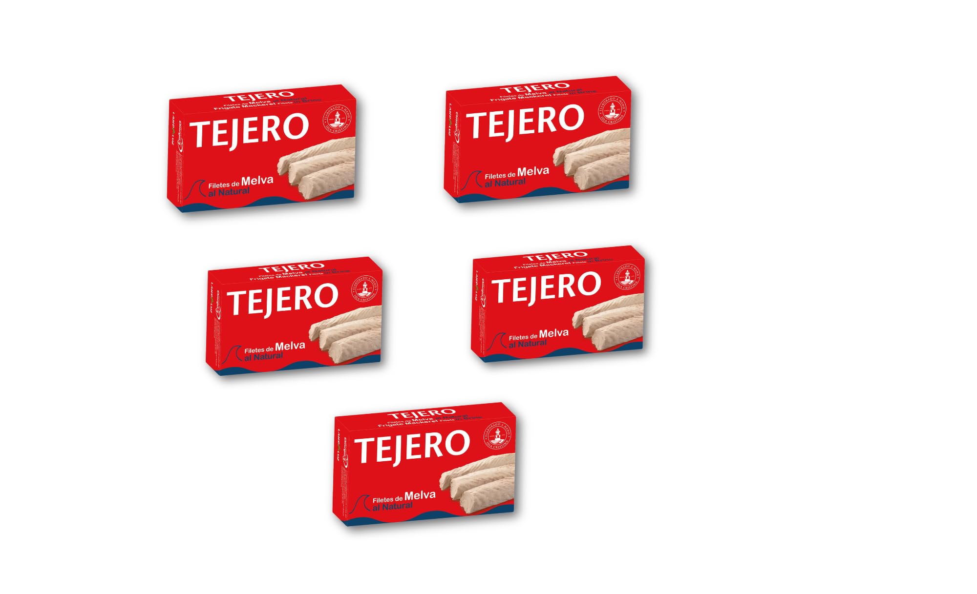 Tejero Filetes de Melva al natural 5 Latas 120 g