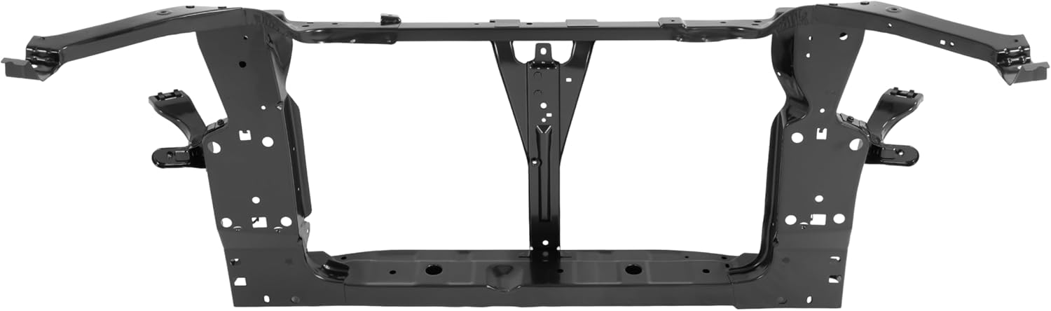 Radiator Support Assembly Compatible with 2007-2012 Nissan Sentra Replacement for 62500ET000 NI1225166 Electrophoresis Steel Primed Black