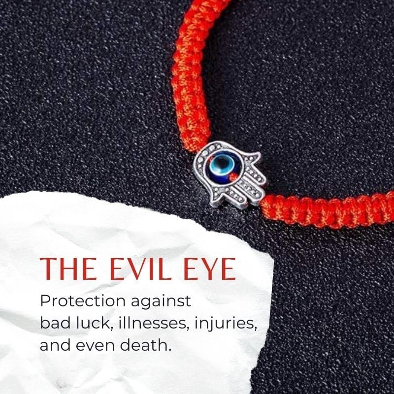 Buddha & Karma Red String Hamsa Hand Bracelet Offers Evil Eye Protection for Spiritual Balance - Wear Hand of Hamsa Bracelet to Attract Luck & Repel Negativity - Adjustable Bracelets for Daily Comfort - Image 6