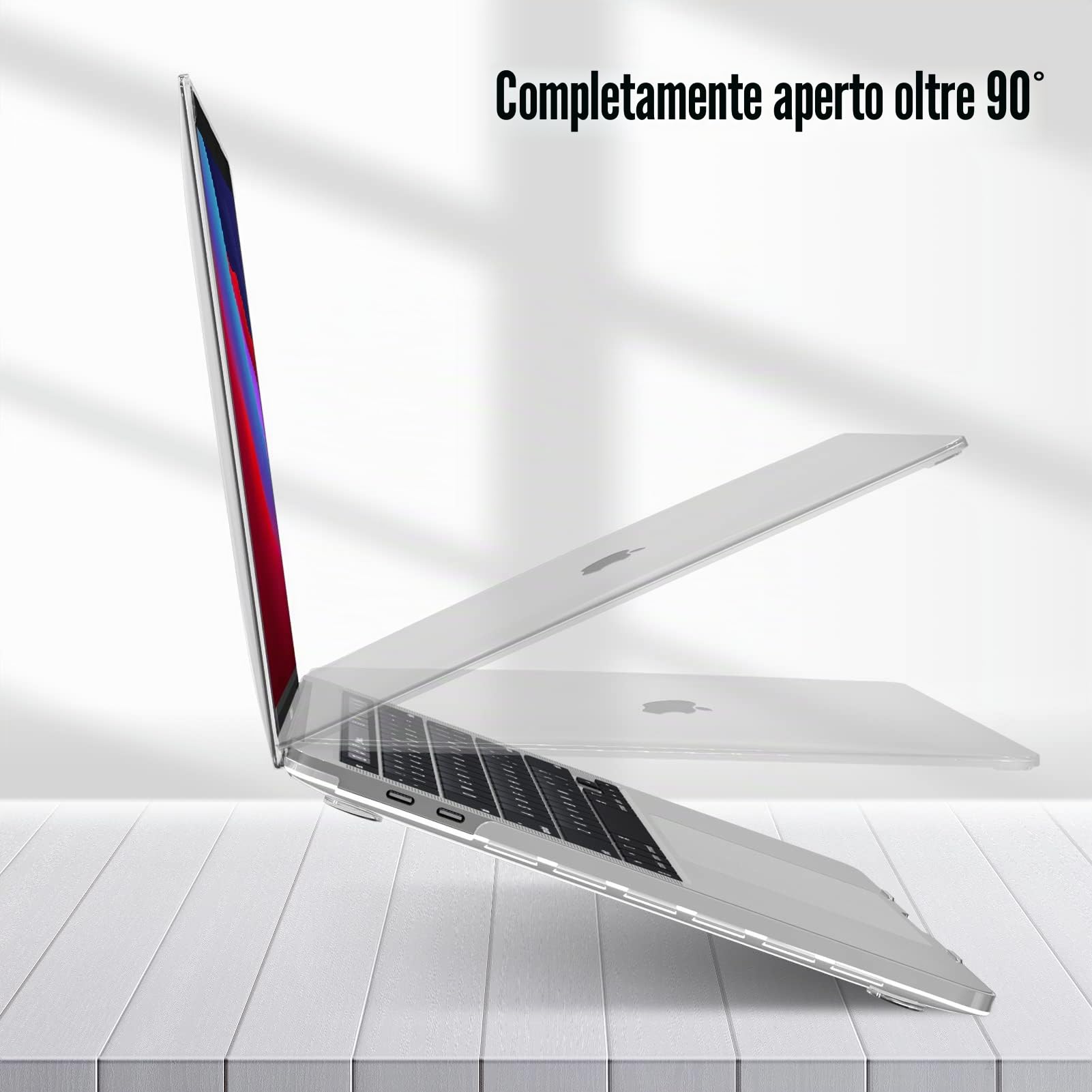 FINTIE Custodia Compatibile con MacBook Pro 13 Pollici M2/M1 (2022-2016) A2338/A2289/A2251/A2159/A1989/A1706/A1708, Cover Rigid Protettivo Guscio Rigido Case, Cristallo Chiaro