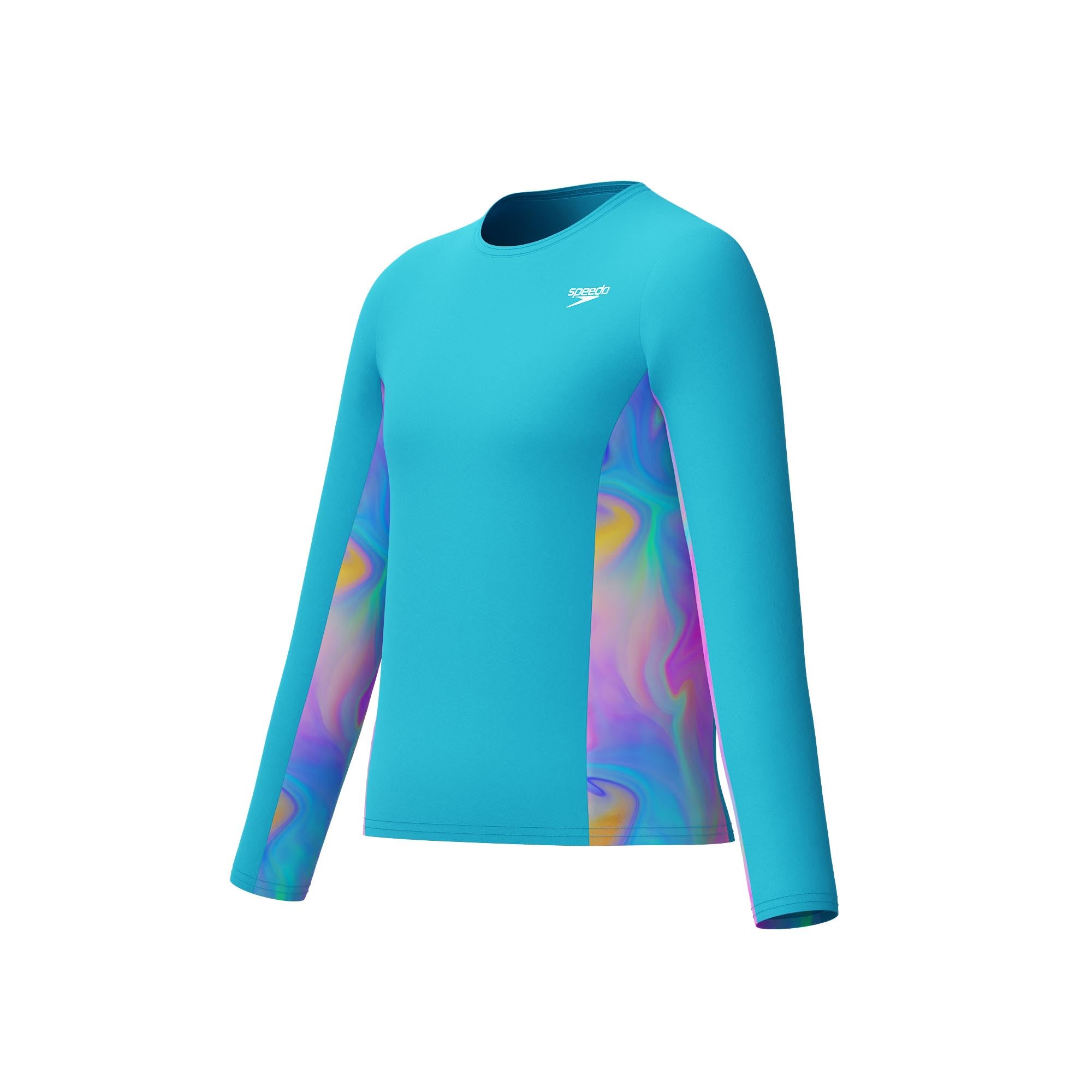 Speedo UV Swim Shirt Long Sleeve Rashguard Camisa de protección de Sarpullido para Niñas