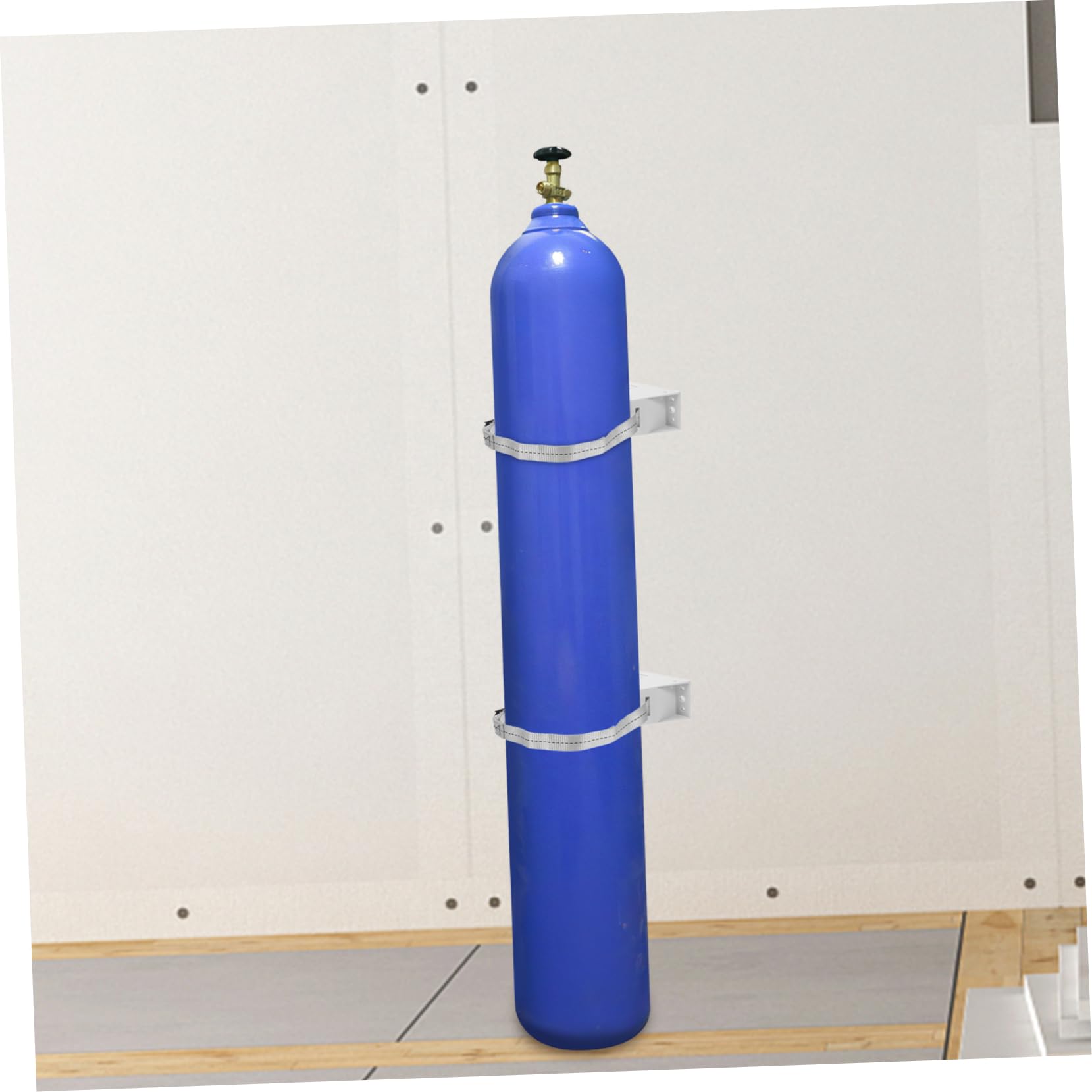 Supporto a Muro con Cinghia ad Alta Resistenza per Bombola Gas da 40l in Plastica Struttura Sicura e Affidabile per Bombole Idrogeno