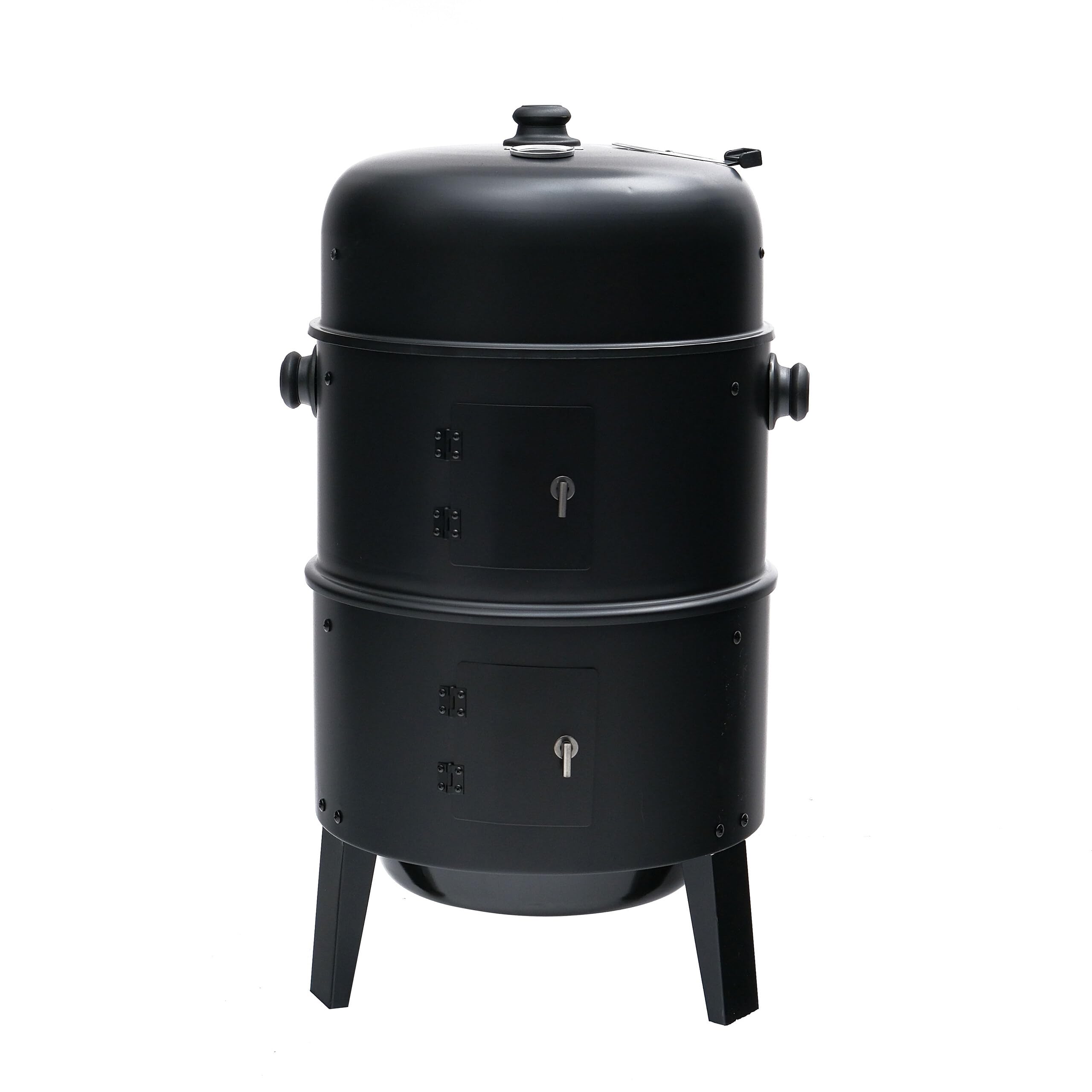 Relaxdays Smoker 3in1 Affumicatore/Griglia/Cottura, nero