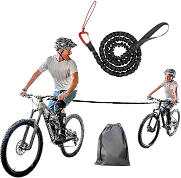 Bicycle Tow Rope Belt Strap Mountain Bike Parent-Child Pull Reflective Traction Portable Outdoor MTB Elastic Bicycle For Adult Kids Children