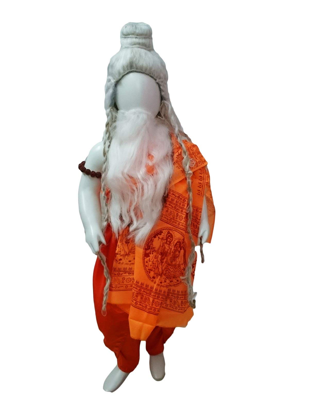 BookMyCostume Sadhu Yogi with White Wig and Beard Kids Fancy Dress Costume 6-7 years (B08KT8WGYB) Amazon Price History, Amazon Price Tracker