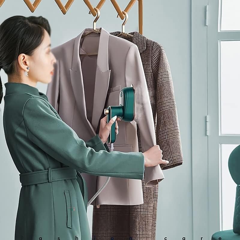 YIRENZUI Mini Steam Iron Handheld Wet and Dry Dual Hot Steam Portable Garment Steamer Home Travel Mini Iron，Rotary Hanging Ironing steam Ironing Household Mini Hanging Ironing Machine