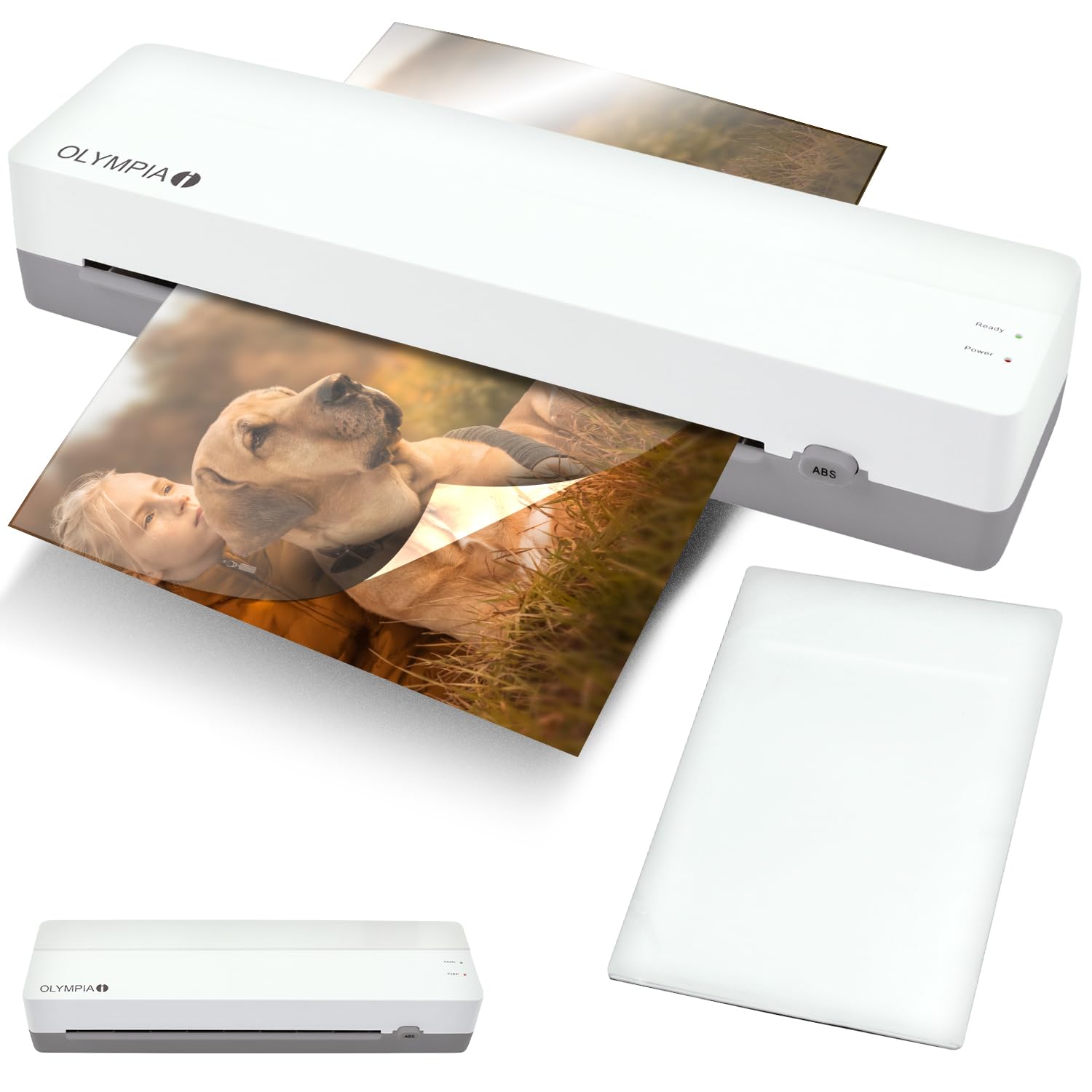 OLYMPIA A130 Plastificadora A3 | Plastificadora compacta para oficina, escuela y hogar | Laminación en caliente hasta 320 mm | Para películas de 80 – 125 micras | Laminadora A3 y A4 | Laminadora