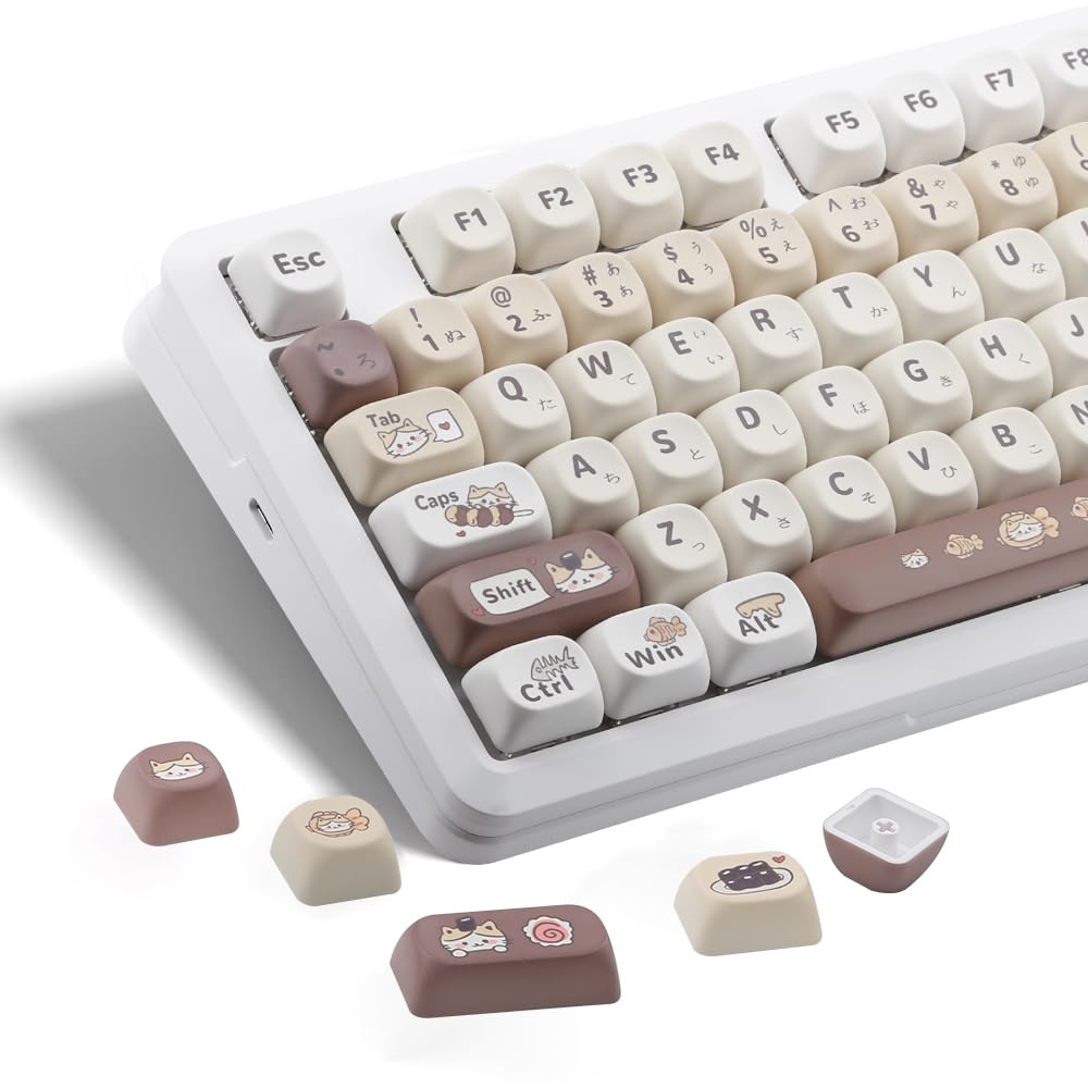 Amazon.co.jp: 日本寿司猫テーマPBTキーキャップ - AULA F75/F99/S98