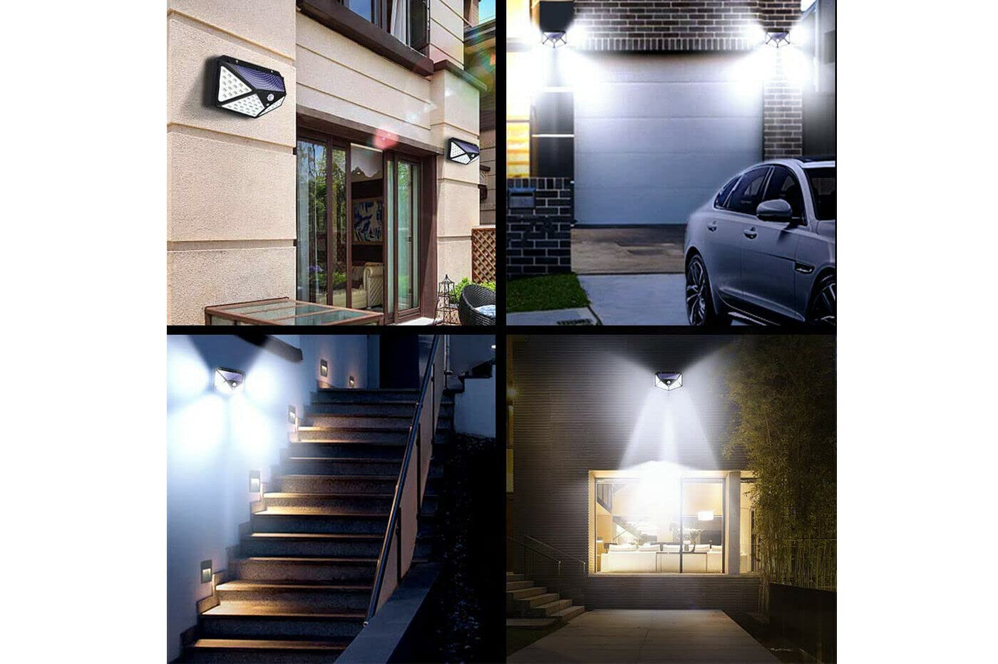 Faro Led Esterno Con Sensore Crepuscolare, Proiettore Led Esterno Con Sensore Movimento, Super Slim, Luce Naturale 4000K (Bianco, 50W 4000LM 205X158X28mm - Foto 3