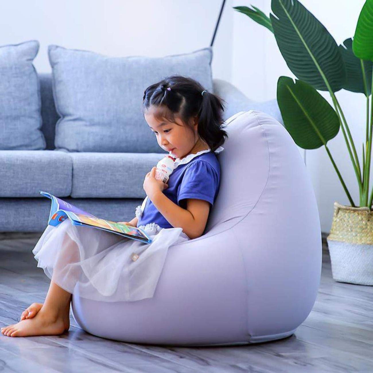 Amazon.co.jp: GJZMレイジーソファぬいぐるみストレージビーンバッグ 