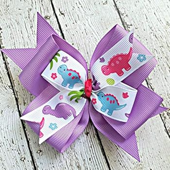 Dinosaur hair bow Clearance