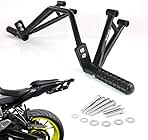 Xitomer Steel Subcage Compatible with FZ-07 MT-07 2014-2025 FZ07 MT07 Rear Footrests Subcage Motorcycle Passenger Peg Guard Crash Bar Peg Support Stunt Protector
