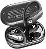 Auriculares inalámbricos con 120 h de reproducción, Bluetooth 6.1, IPX7 resistentes al agua, sonido estéreo con graves, over-ear con ganchos para orejas, micrófono y pantalla LED de batería para deportes, correr y entrenamientos 1