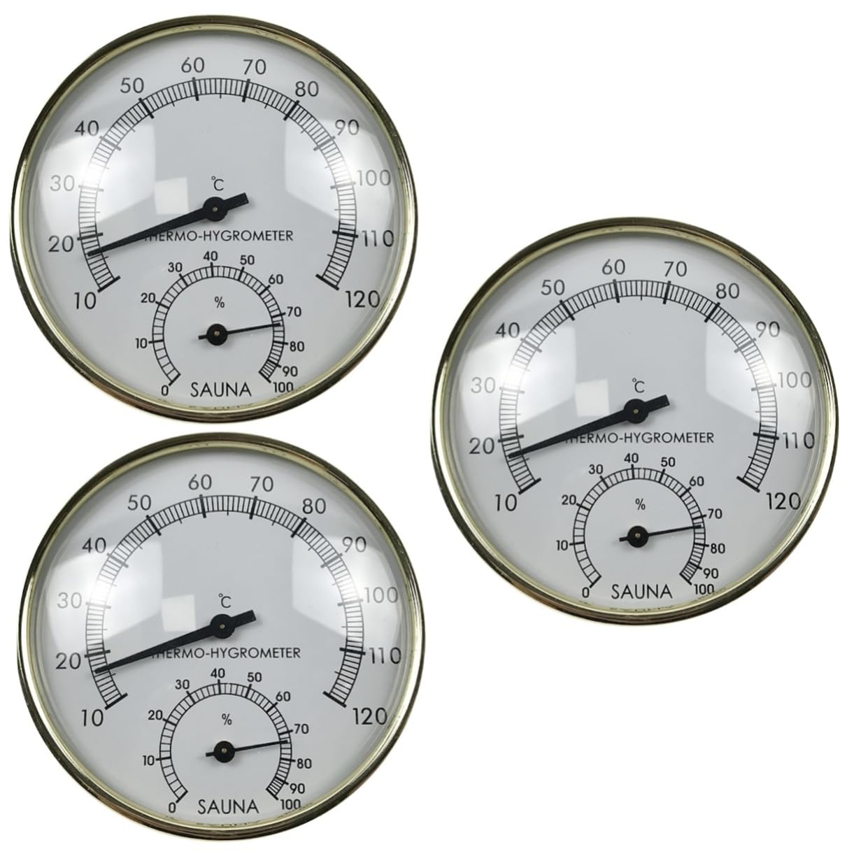 Happyyami 3pcs Baking Temperature Meter Room Humidity Meter Kitchen Temperature Meter Home Temperature Meter Humidity Gauge Indoor Thermometer Indoor Analog Hygrothermograph Household Tester