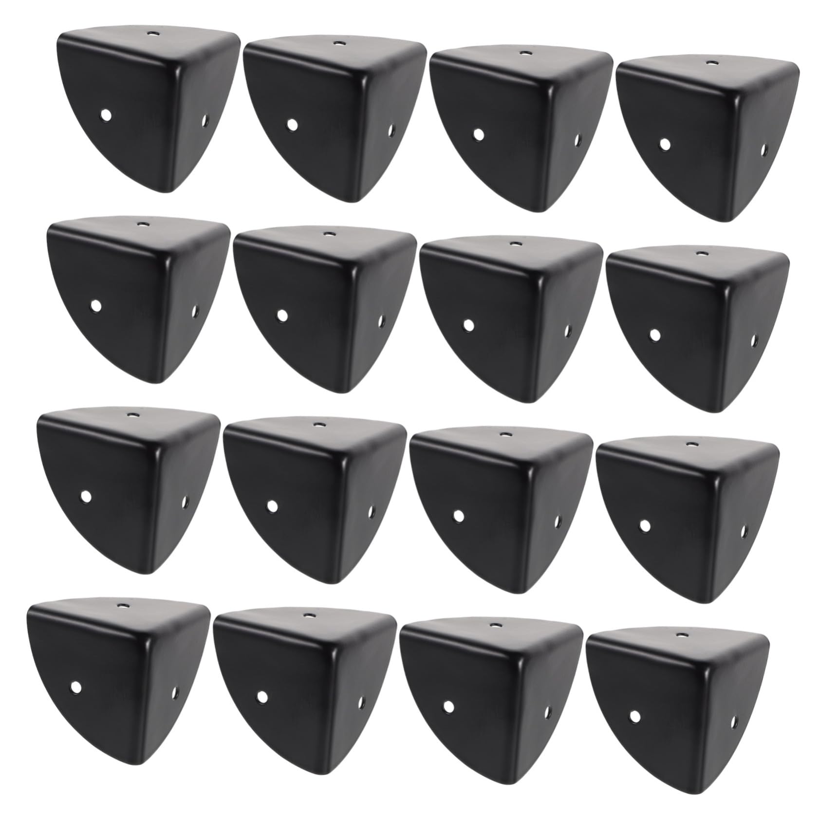 Housoutil Luggage Corner Guard 16pcs Metal Box Corner Protectors Corner Safety Guards for Toolboxes Decorative Accessories