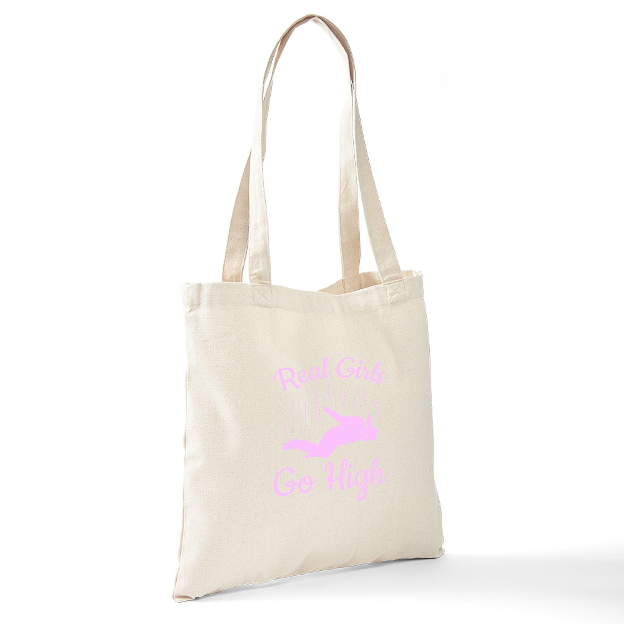 CafePress Skydiving Tote Bag - Natural Canvas Reusable Shopping Bag, Two Sizes