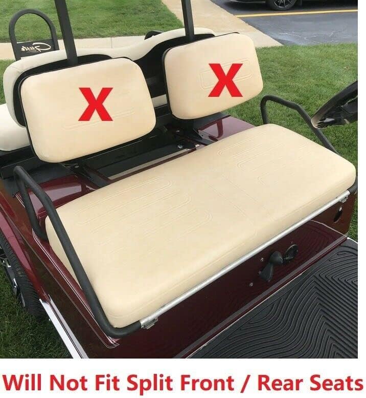 Miniatura 6 de Huskey Parts Company 4 fundas de asiento de carrito de golf marrones con puntada de diamante compatibles con Yamaha Drive G29 2007-2016, Drive 2