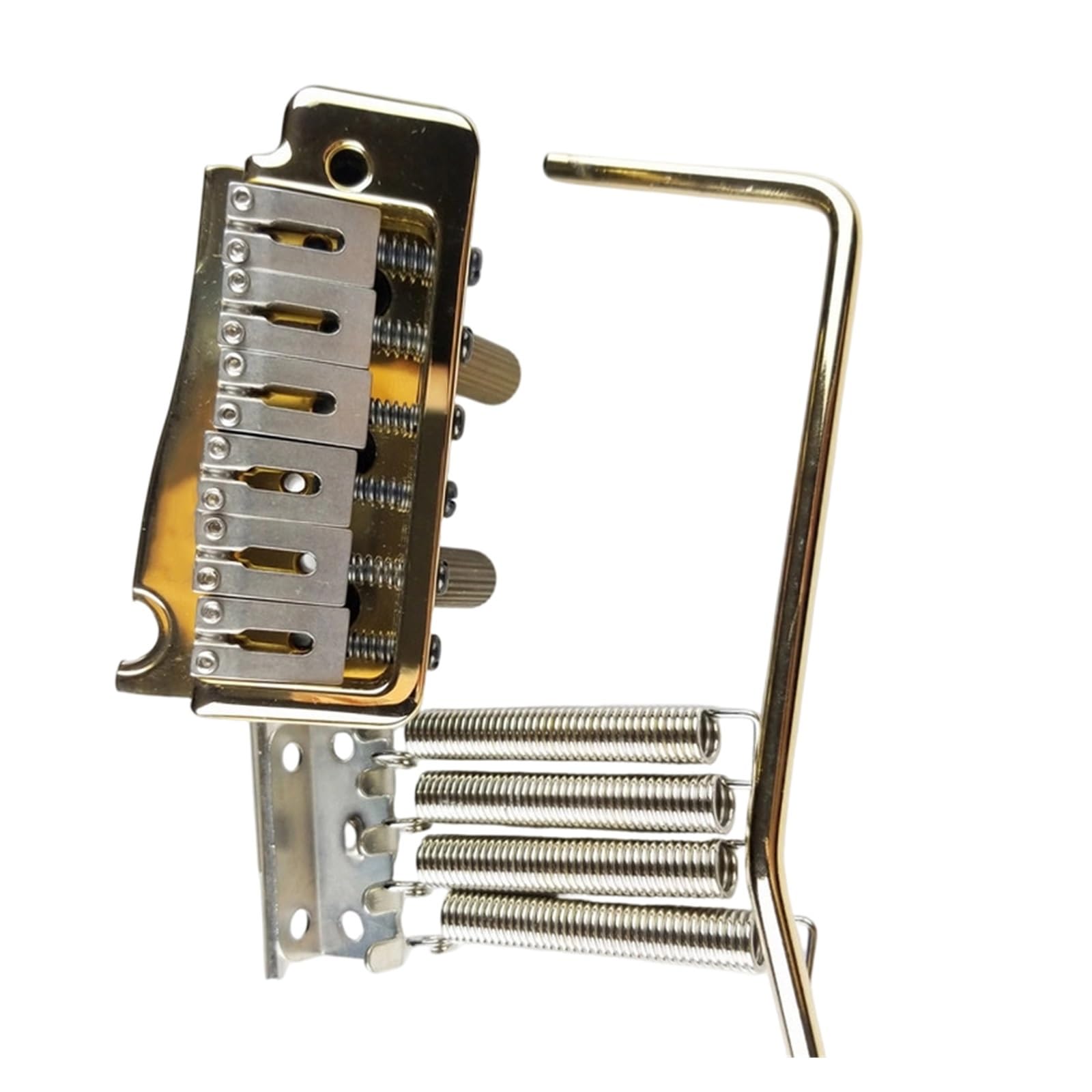 Pequeño Puente De Guitarra Eléctrica Doble Trémolo Con Accesorios Dorados Puente De Guitarra Profesional