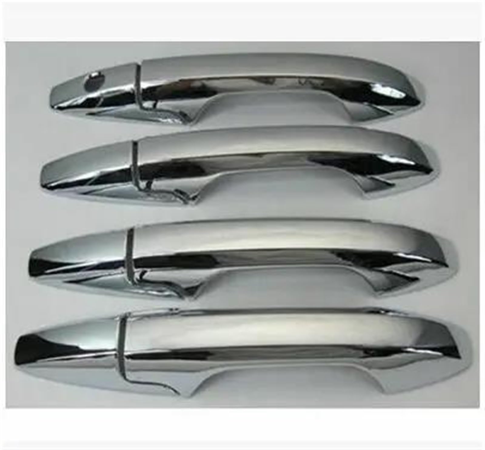 SLIMES Door Handle Cover 8 Pieces Car Electroplating Exterior Strip W/Smart Keyhole for CRV CR-V 2007-2011 Protection