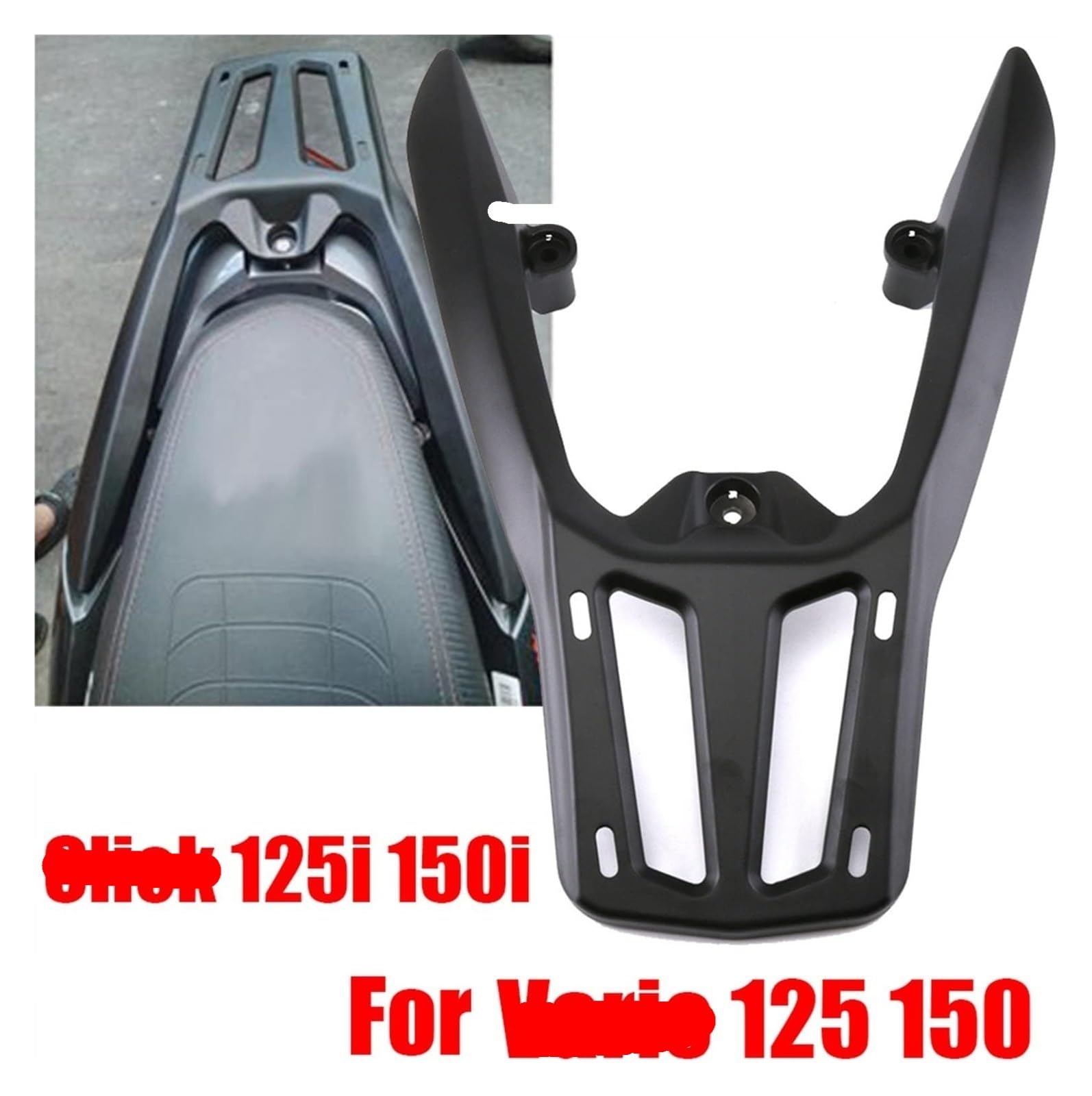 para Click 125i 150i para Vario 125 150 Portaequipajes Trasero Soporte De Carga Maletero Accesorios Motocicleta Portapacchi Moto(Click 125i)