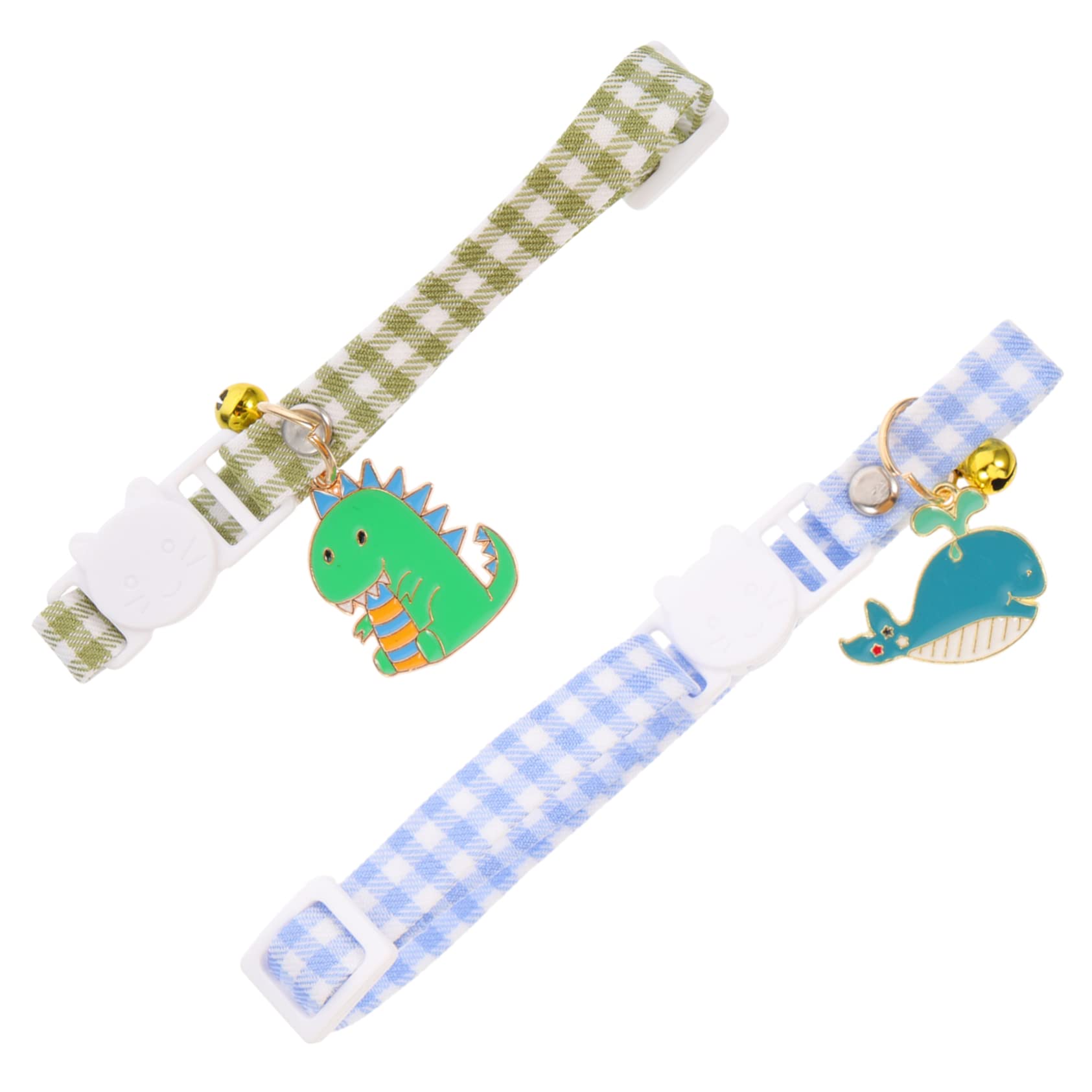 Kisangel 10stücke Verstellbares Katzenhalsband Mit Glocke Entzückendes Design Für Kätzchen Weich Und Bequem Für Tägliches Tragen Feiern Und Training