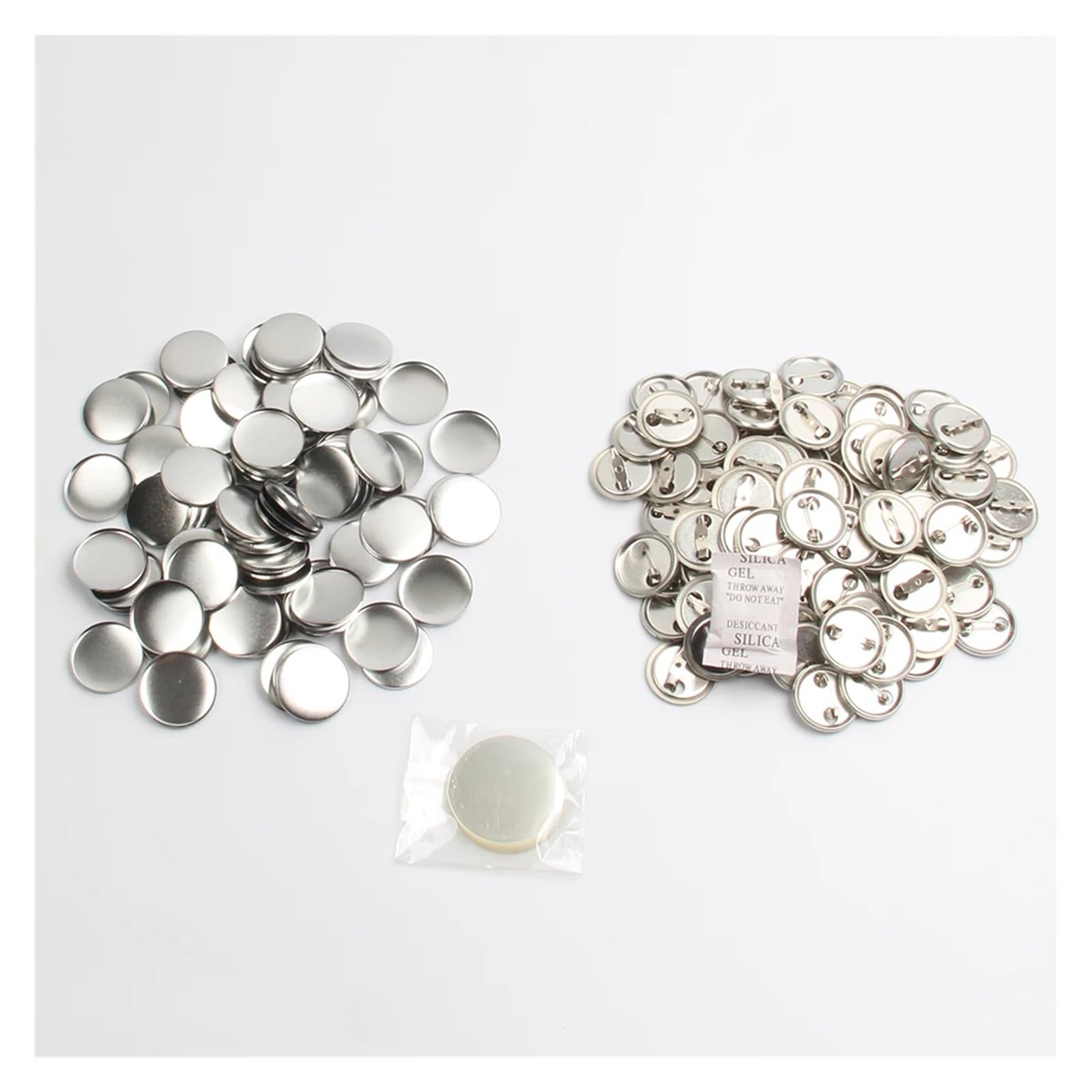 100 szt. 1" 25MM pustych metalowych guzików z przypinanym tyłem, materiały do produkcji przypinek