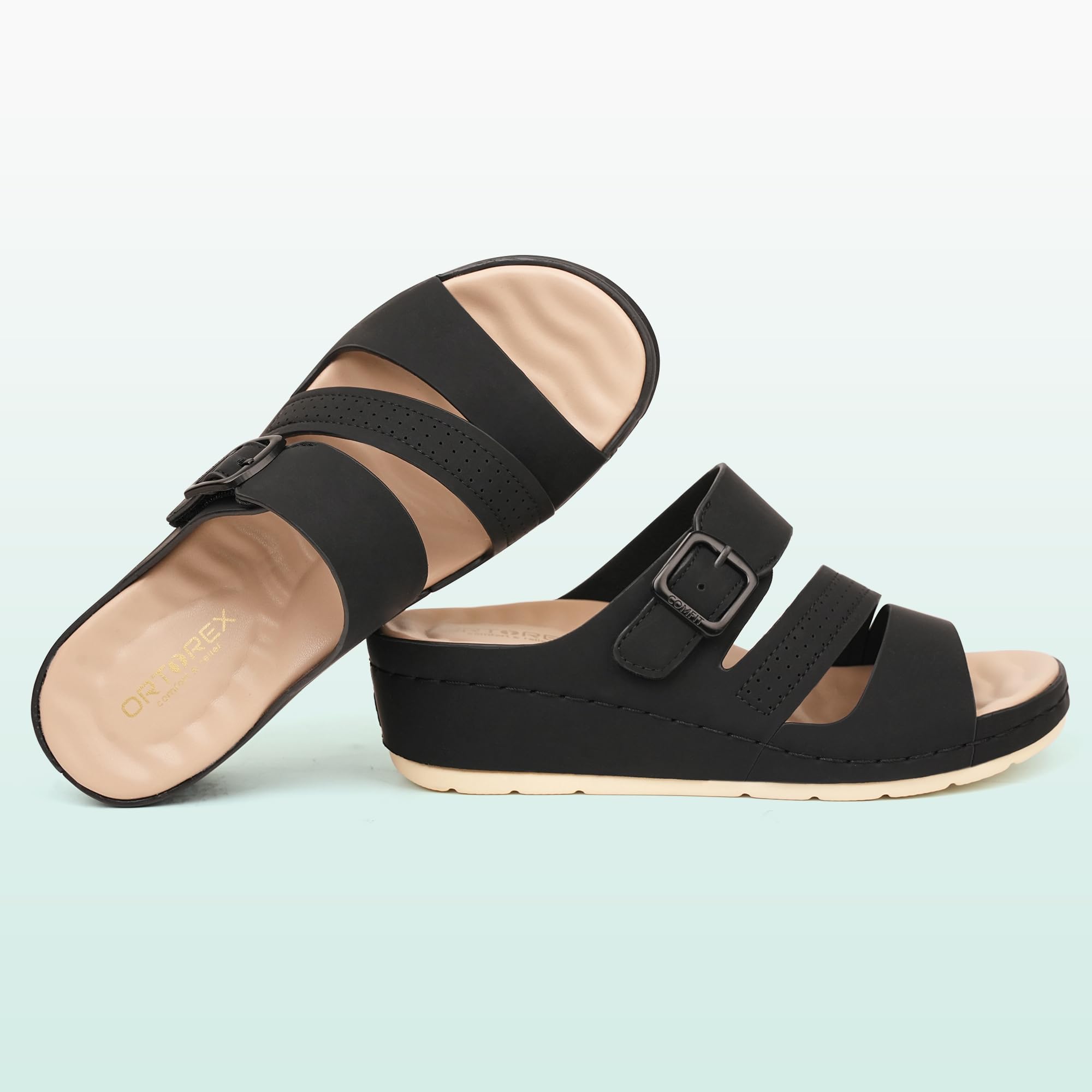 Ortho+rest Sandalias ortopédicas cómodas para mujer con soporte de arco