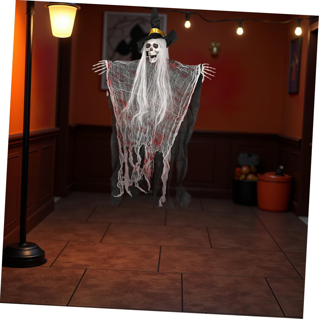 UKCOCO 2pezzi Decorazioni Appese per Halloween Design Realistico Ambientazione Casa Spettrale per Esterno Interno 135