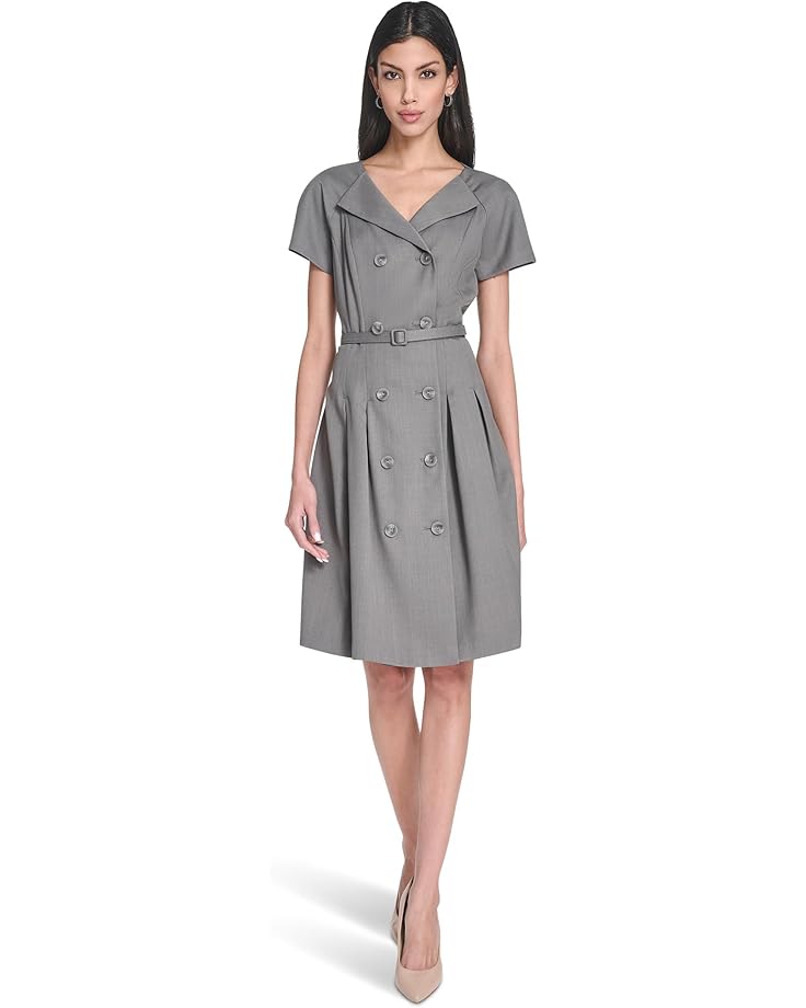 Calvin Klein Melange Suiting Belted Aline - #5 of 5