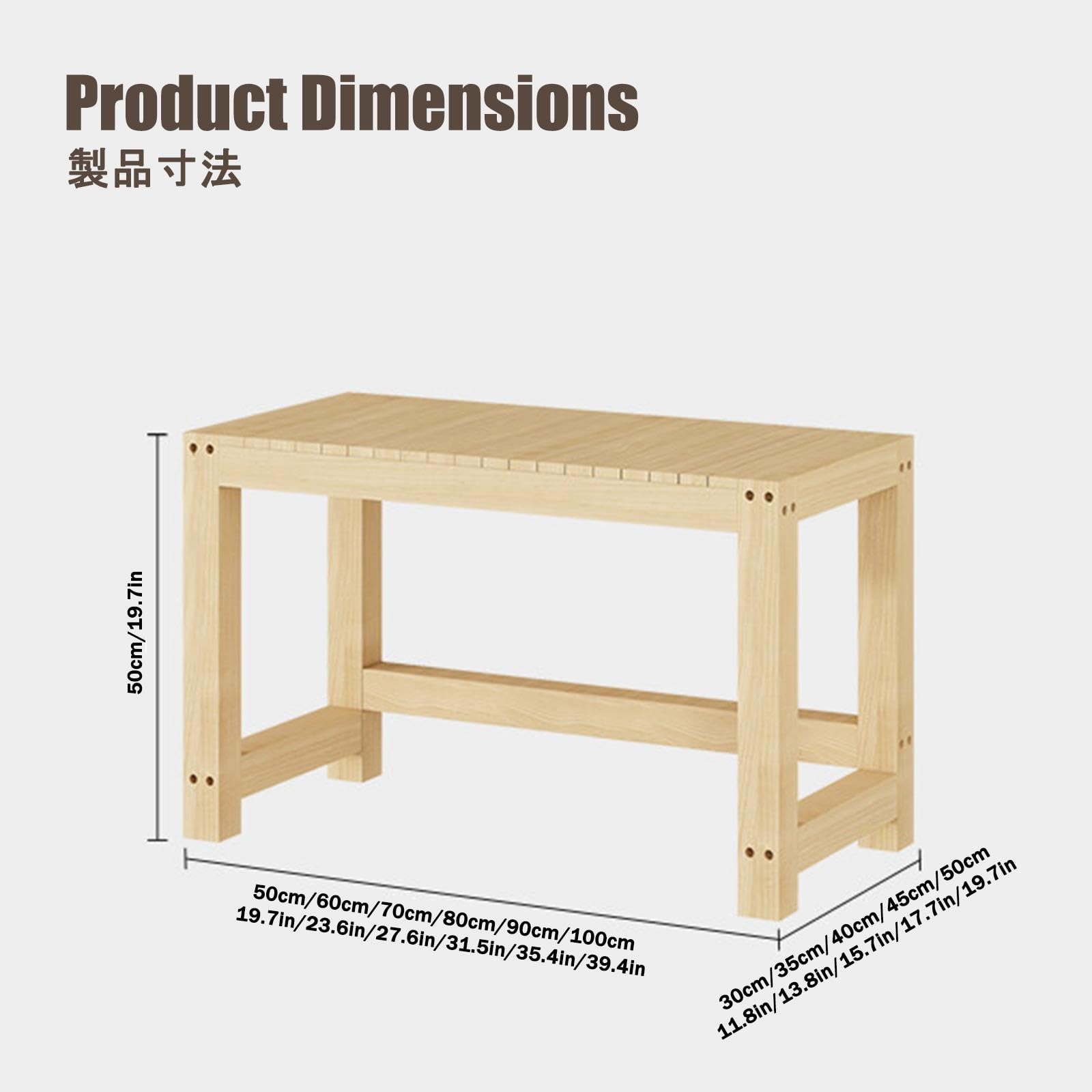 Mobile per Acquario, Supporto in Legno per Acquario | Struttura in Legno Massello, Design con Piano Rialzato e Vano Portaoggetti Inferiore(60x45x50cm/23.6x17.7x19.7in)