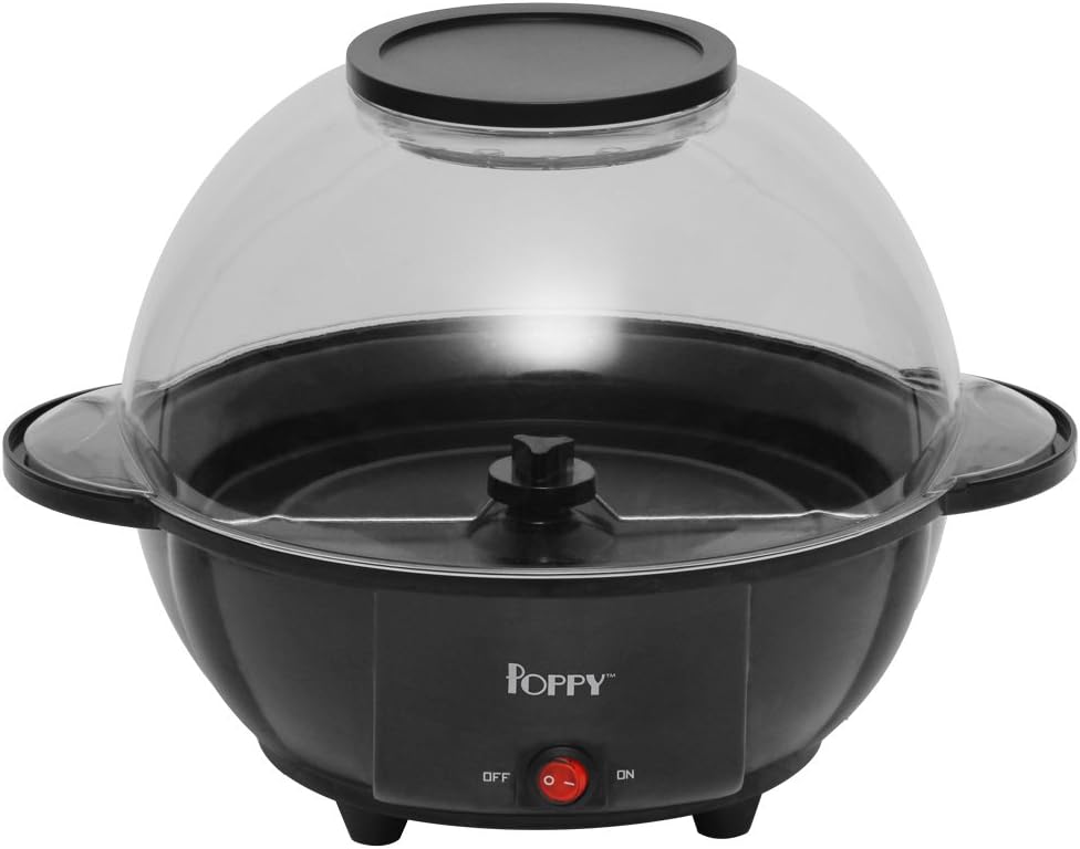 Time for Treats VKP Brands Popcorn Popper, medium, Black/Clear