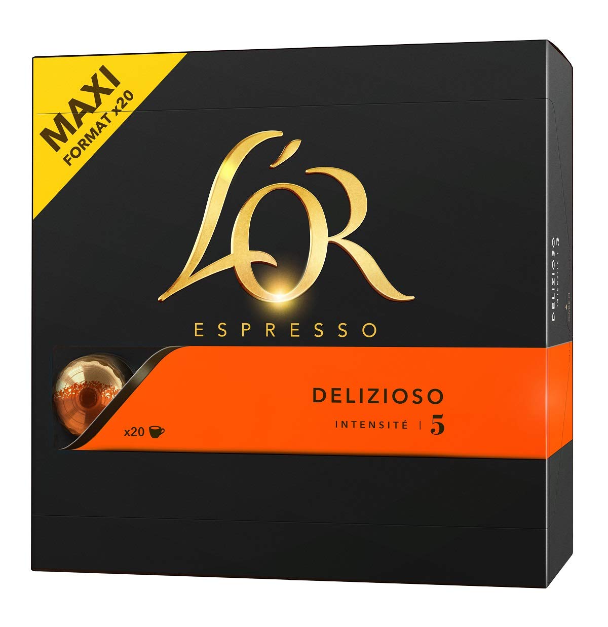 L'Or Espresso Café Delizioso Intensidad 5 Cápsulas de Aluminio Compatibles con Máquinas Nespresso