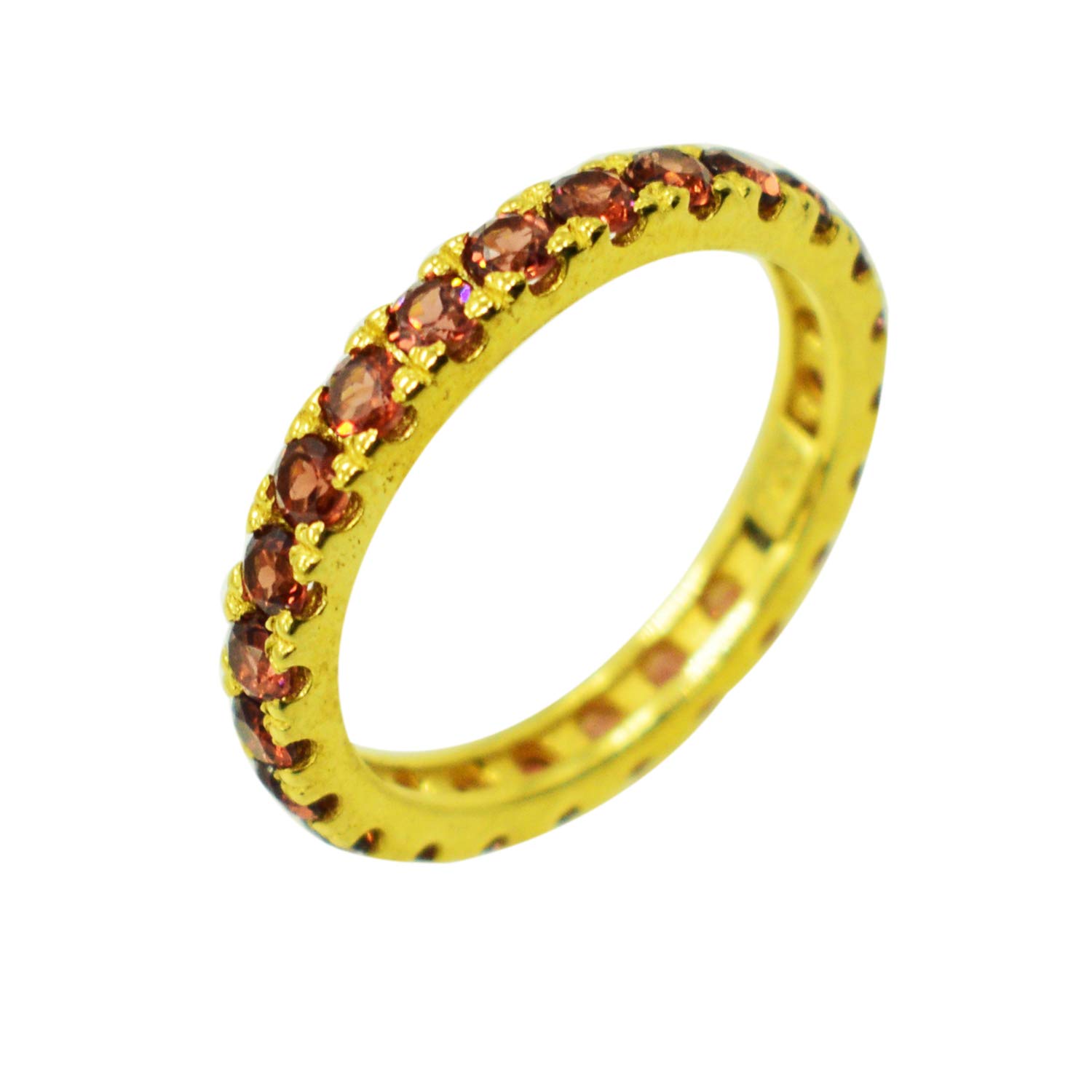 Bague pierre de naissance grenat argent doré le cadeau d'anniversaire idéal