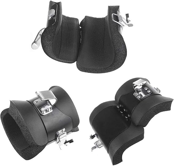 DXMCC Steel Anti-Gravity Inversion Boots for Exercise and Gravity Training with Safety Lock - Black