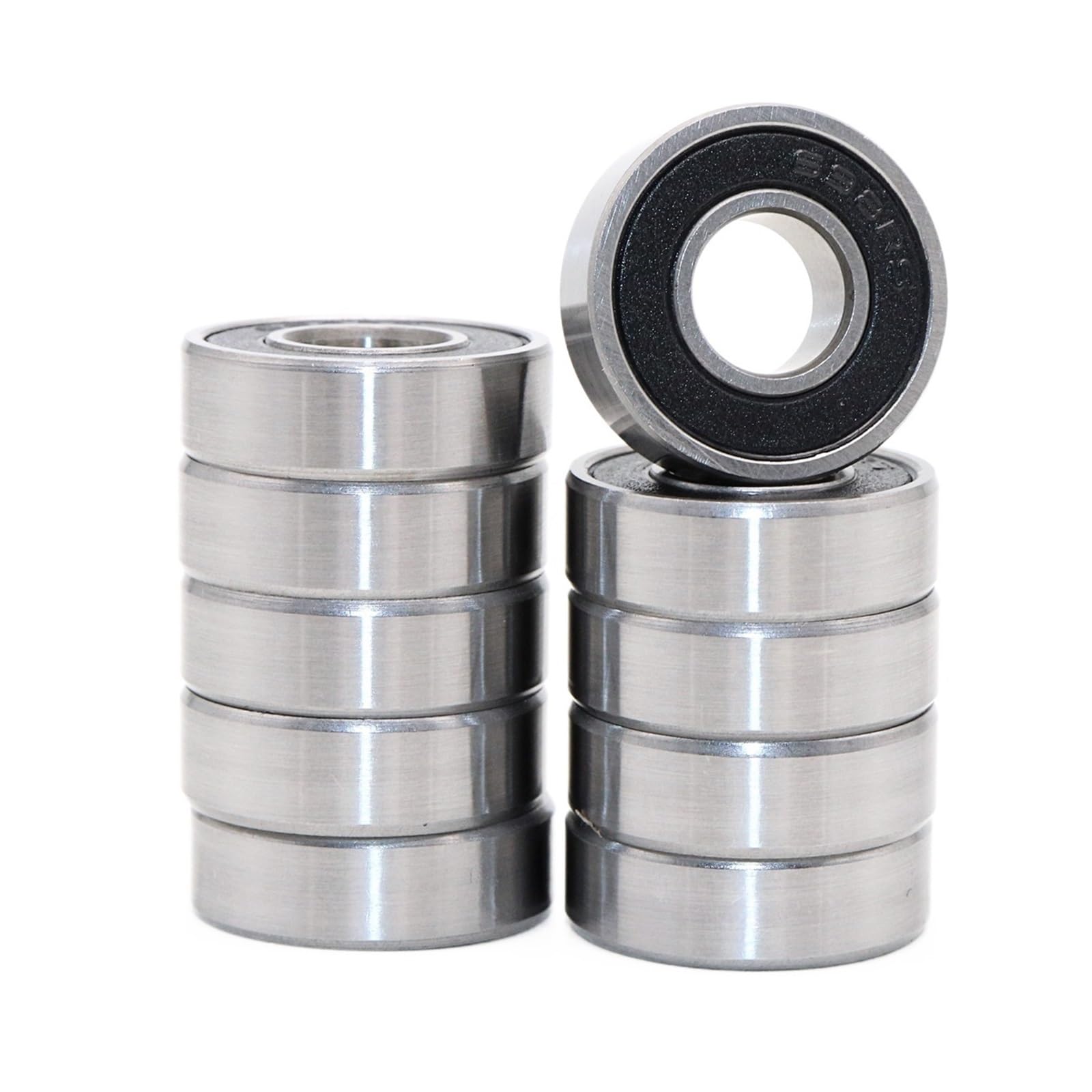 HYUJNAFZR Bimetal Seal Shield Micro deep Groove Bearing 10pcs 698-2RS 8X19X6mm Deep Groove Ball Bearings