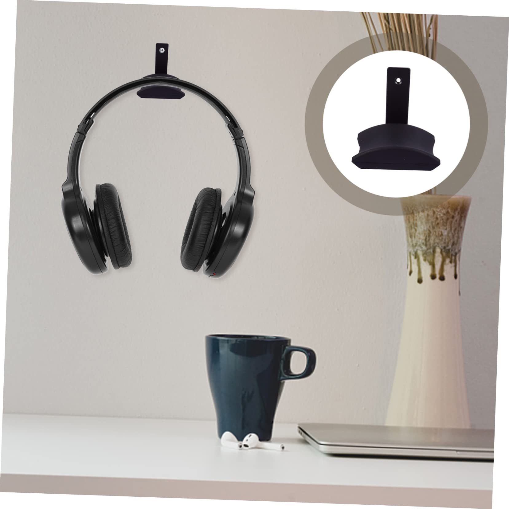 ABOOFAN Supporto Per Gancio Per Cuffie Da 3 Pezzi Supporto Da Scrivania Per Cuffie Semplice Ed Elegante Con Viti O Nastro Adesivo