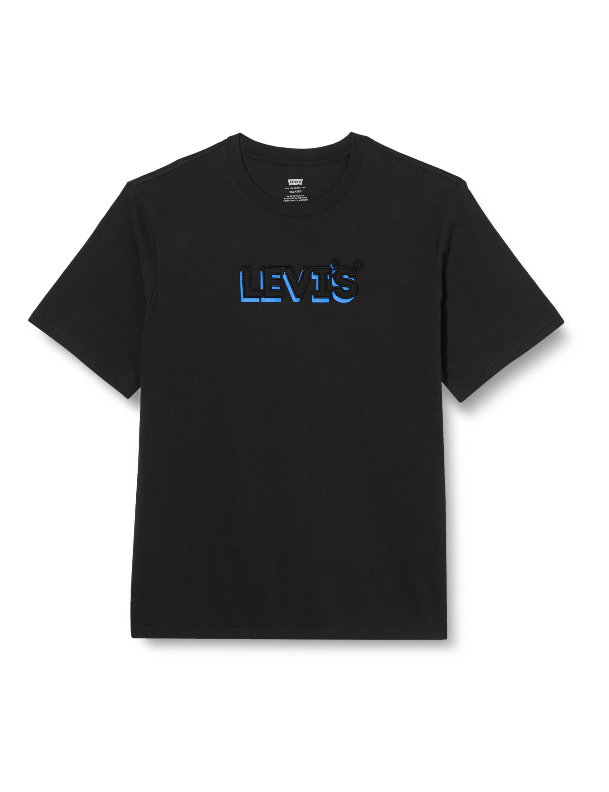 Levi's Ss Relaxed Fit Tee Camiseta, Headline Drop Shadow Caviar, S Hombre