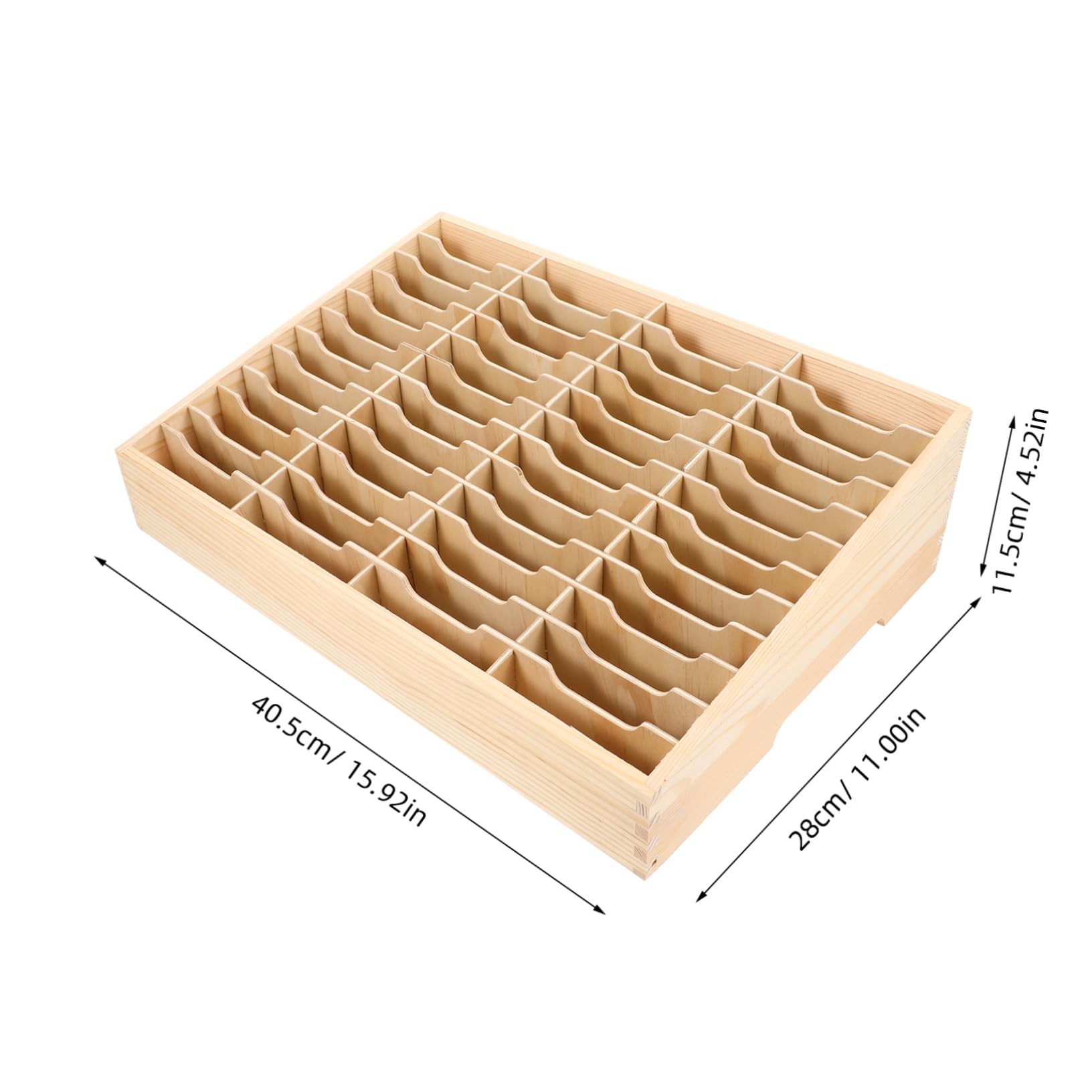 Organizador de Teléfono Móvil de Madera Múltiples Compartimentos para Escritorio, Soporte para Teléfono y Almacenamiento de Llaves y Papelería en Aula o Sala de Reuniones