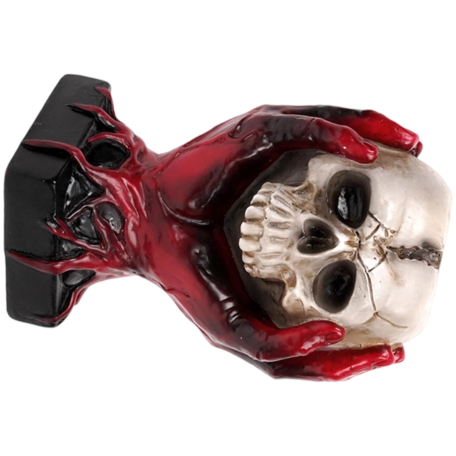 Halloween Skull Statue Vases Resins Sculpture Ornament Horror Home Decors Outdoor Indoor Table Centerpieces Planter Pots Resins Skull Vases for Flower Arrangement