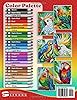 Vibrant Parrots Mystery Mosaics Color By Number: 50 Pixel Art Adventures in Exotic Avian Realms (Mystery Mosaic Color By Number Collection) #1