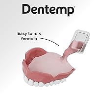 Vista 4 de Dentemp - Kit de revestimiento para dentadura postiza - Revestimiento Reline-it fórmula avanzada (2 unidades) para reajustar y apretar dentaduras