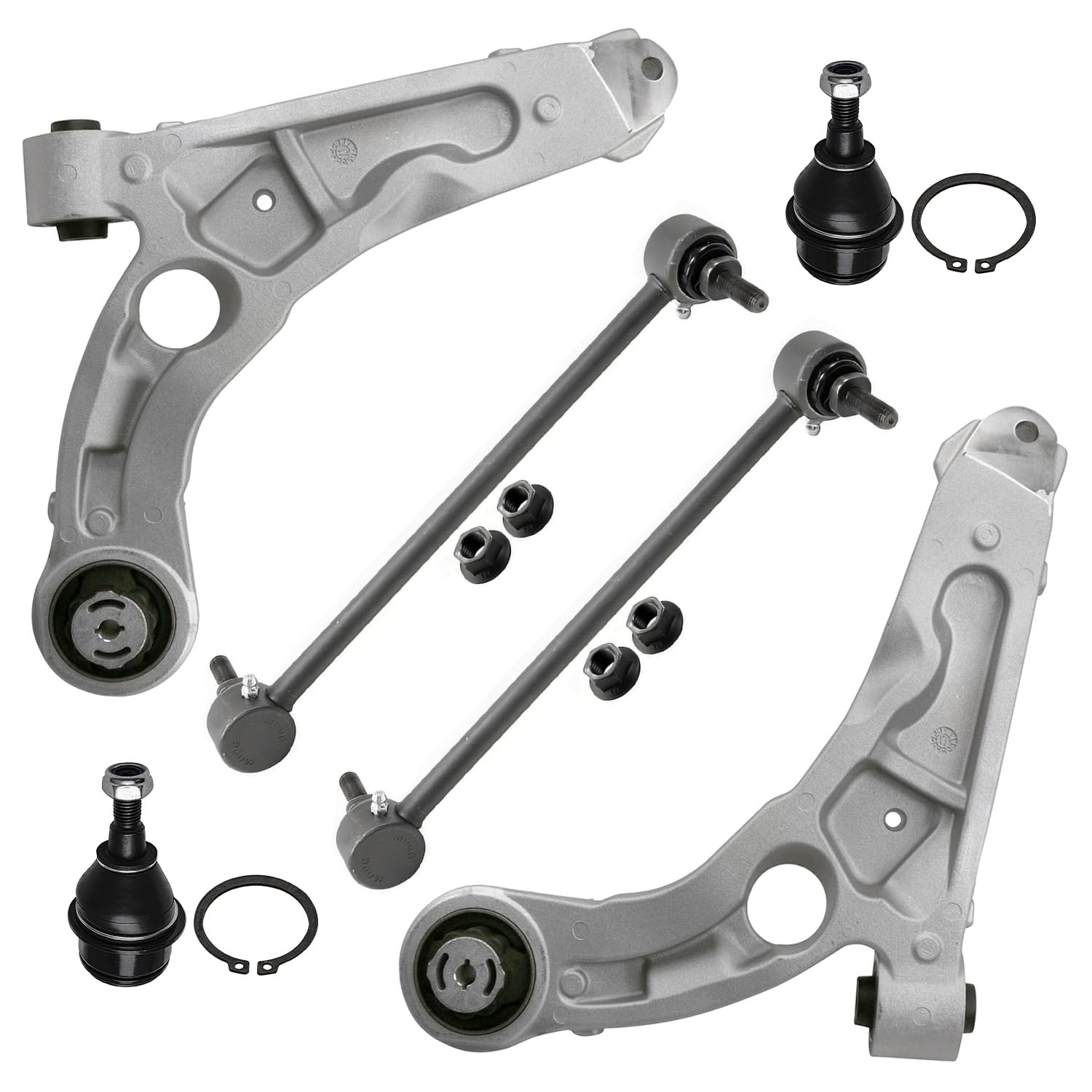 Detroit Axle - FWD Front Lower Control Arms Kit for 2014-2018 Jeep Cherokee