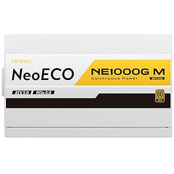 電源ユニット Antec NeoECO NE1000G M 1000W White NE1000G M WHITE ATX3.1 - Antec