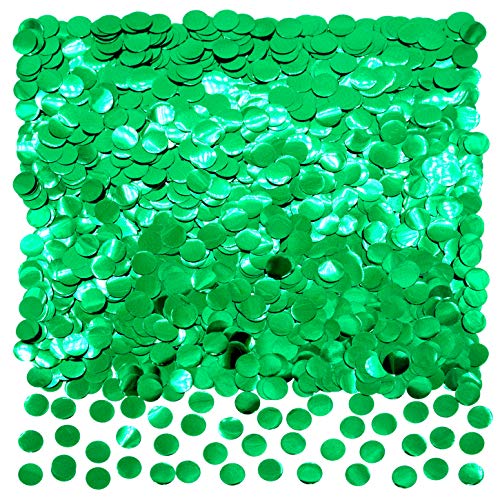 Green Foil Metallic Round Table Confetti Decor Summer Tropical Jungle Safari Baby Shower Birthday Party Mylar Scatter