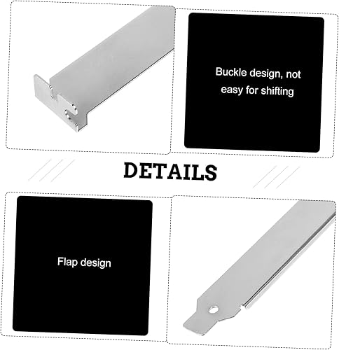 Miniatura 5 de 12 piezas Pci ranura cubierta expansión placa en blanco para chasis de computadora a prueba de polvo deflector con diseño de hebilla compatible con