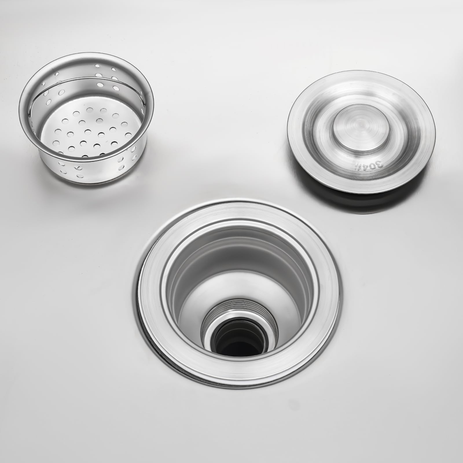 Lavandino Indipendente in Acciaio Inox Rettangolare per Ristorante Commerciale Esterno e Lavanderia