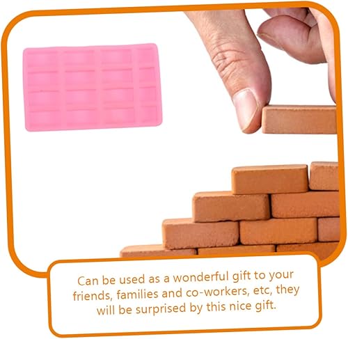 Miniatura 2 de SEWACC 8 piezas Mini molde de ladrillo Molde para Resina de gelatinas molde de mano mesa de arena micro paisaje ladrillos gel de sílice mesa de