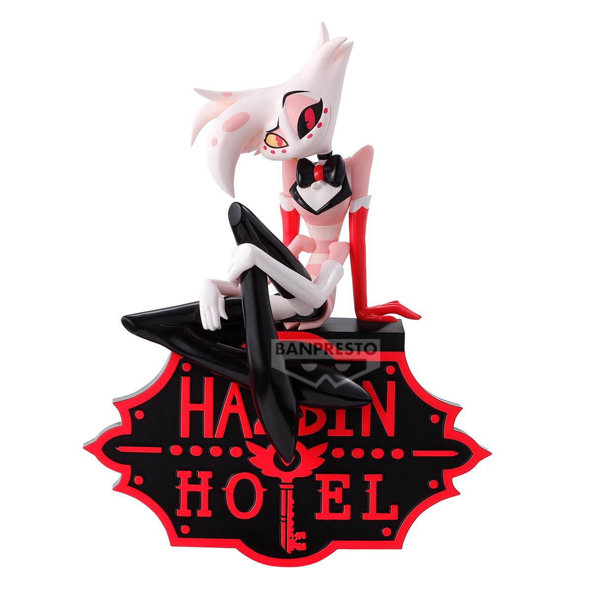 Banpresto Action Figure Angel Dust Hazbin Hotel, Monitor Top (Ver.A) 16 cm, BP29701P Multicolore, Figura da collezione, ideale per gli appassionati di Anime