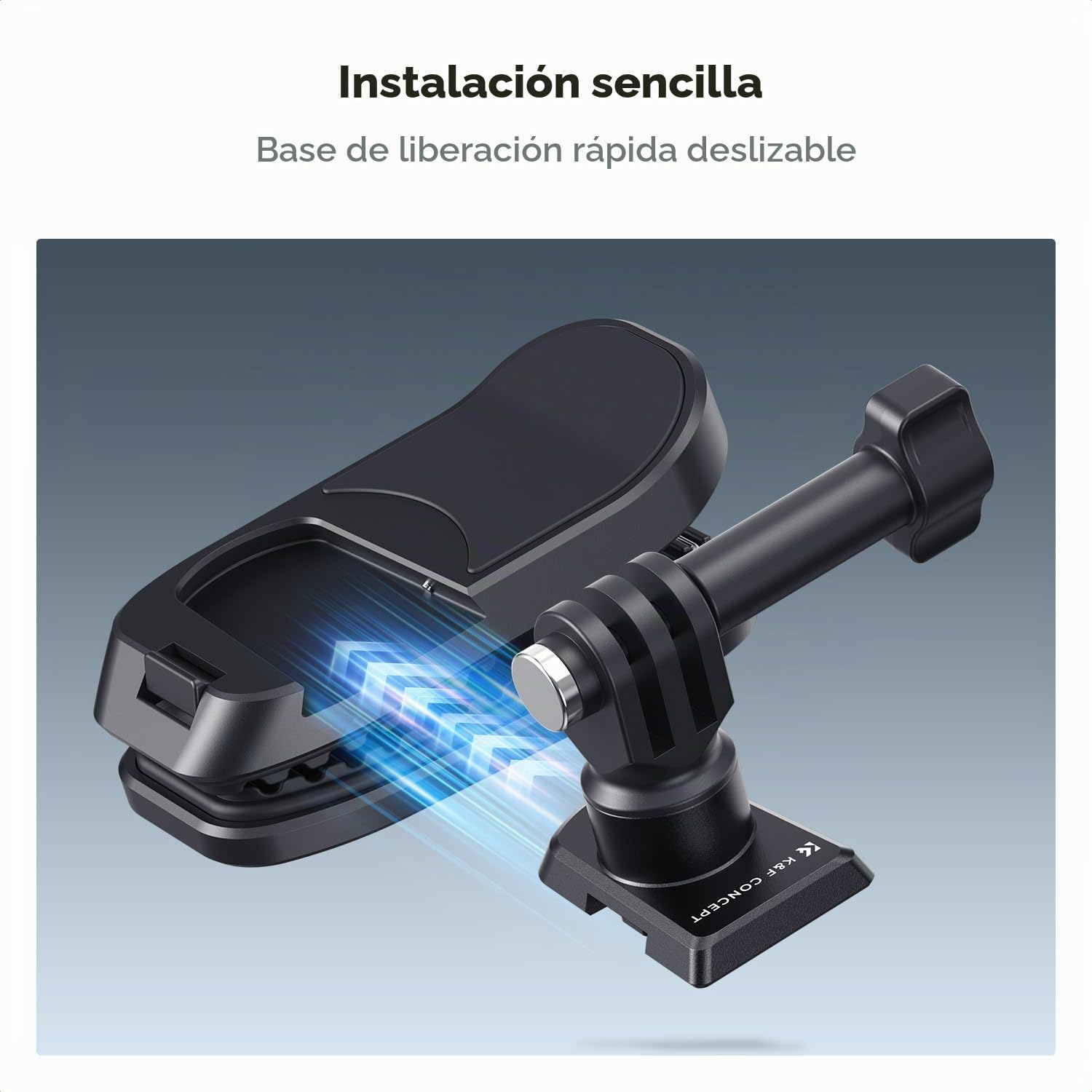 K&F CONCEPT Magnetic Backpack Clip Mount for dji Osmo 360, Osmo Action 5 Pro/4/3, 180° Swivel Quick Release Action Camera Holder for Go Pro Hero 13 12 11 10 9 Black, Insta360 X5 X4 X3, Ace Pro 2 | Soporte de hombro giratorio 180° para GoPro Hero 13/12/11/
